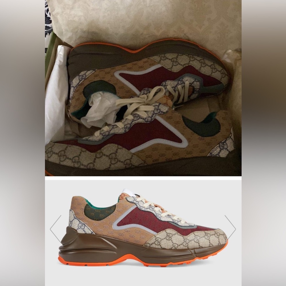 Gucci Red and Green Sneakers with Modern Style